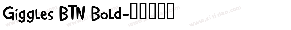 Giggles BTN Bold字体转换